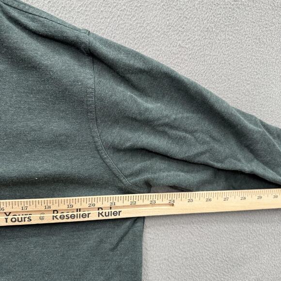 Peter Millar Sweater Mens Medium Green Quarter Zip Mock Neck Cotton Modal Golf - Picture 4 of 9